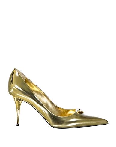 decollete prada oro|Prada Women's Decollete .